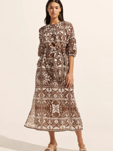 Load image into Gallery viewer, Zoe Kratzman - Explore Dress Choc Mosaic
