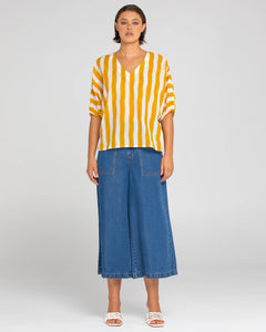 Boom Shankar - Sami Top - Tropical Stripe