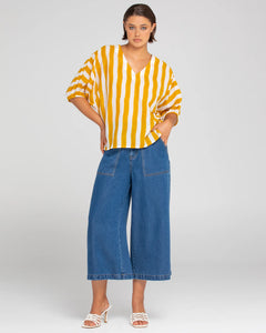 Boom Shankar - Sami Top - Tropical Stripe