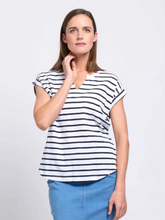 Load image into Gallery viewer, Foil - Roll Play Tee - Breton Stripe
