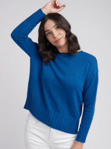 Goondiwindi - Wide Neck Ribbed Hem Jumper