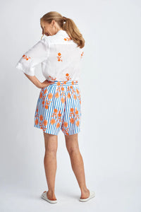 Goondiwindi - Aquadoor Print Shorts - Orange Print