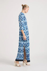 Lola - Mary Cotton Maxi Dress - Margaret Navy