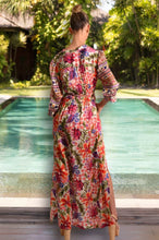 Load image into Gallery viewer, Lola - Mary Silk Long Dress - Hibiscus
