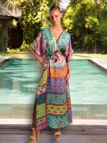 Lola - Norman Lotus Silk Maxi