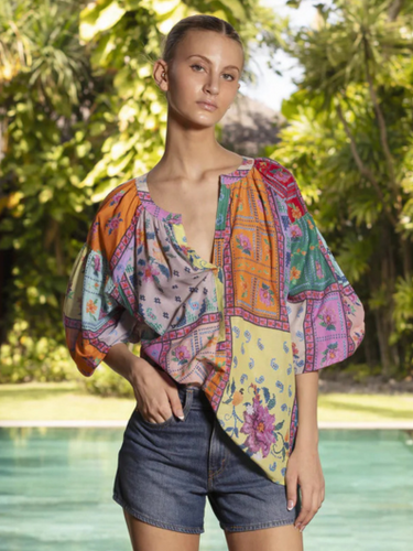 Lola - Twenty Silk Shirt - Lotus Lotus