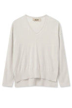 Load image into Gallery viewer, Mos Mosh - Tani V-Neck Knit - Ecru
