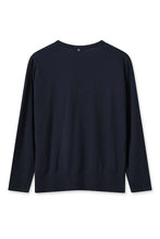 Load image into Gallery viewer, Mos Mosh - Tani V-Neck Knit - Salute Navy
