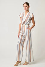 Load image into Gallery viewer, Once Was - Dynasty Linen Viscose Wide Leg Pant - Cayman Stripe
