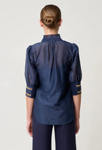 Load image into Gallery viewer, Once Was - Mustique Cotton Silk Blouse - Ink
