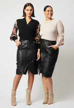 Load image into Gallery viewer, Once Was - Stella Leather Skirt - Black
