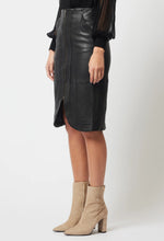 Load image into Gallery viewer, Once Was - Stella Leather Skirt - Black
