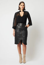 Load image into Gallery viewer, Once Was - Stella Leather Skirt - Black
