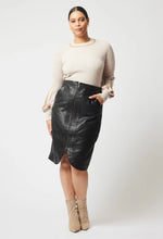 Load image into Gallery viewer, Once Was - Stella Leather Skirt - Black
