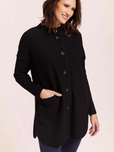 Load image into Gallery viewer, See Saw - Boiled Wool Coat - Black
