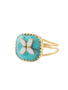 VAMA - Avril Ring - Turquoise