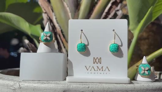 VAMA - Avril Ring - Turquoise