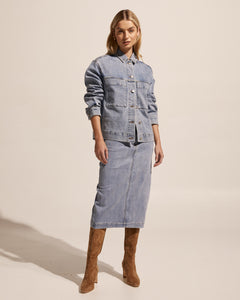 Zoe Kratzmann | Element Skirt | Washed Denim